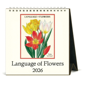 The Language of Flowers: calendario de escritorio 2026