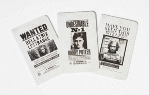 Harry Potter, Wanted Posters: set de 3 libretas