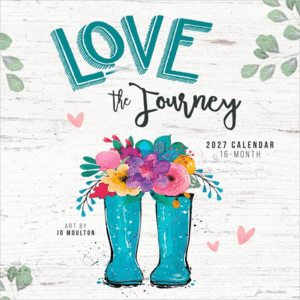 Jo Moulton, Love the Journey, 16 Month: calendario de pared 2027