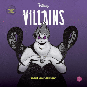 Disney Villains: calendario de pared 2024