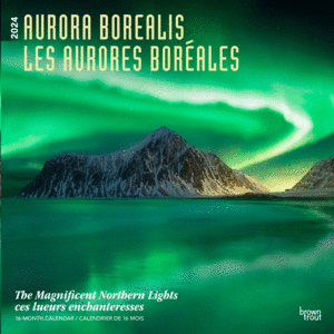 Aurora Borealis, 16 Month: calendario de pared 2024