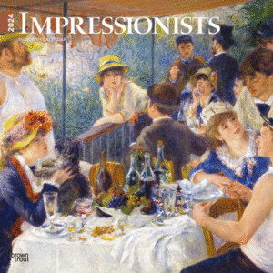 Impressionists, 16 Month: calendario de pared 2024
