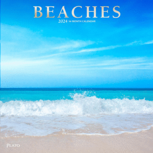 Beaches, 16 Month: calendario de pared 2024