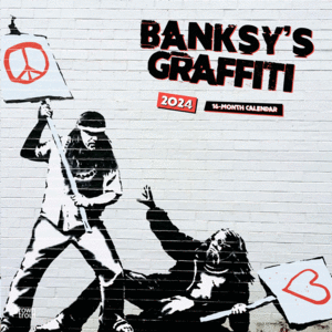 Banksy's Graffiti, 16 Month: calendario de pared 2024