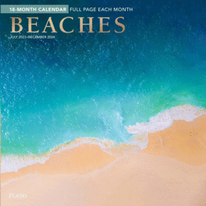 Beaches, 18 Month: calendario de pared 2024