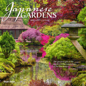 Japanese Gardens, 16 Month: calendario de pared 2024