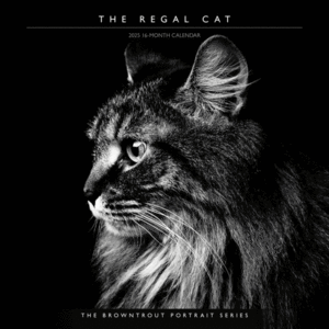 Browntrout Portrait Series, The Regal Cat, 16 Month: calendario de pared 2025