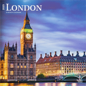 London, 16 Month: calendario de pared 2025