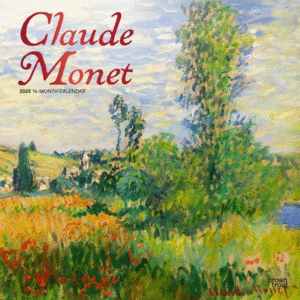 Claude Monet, 16 Month: calendario de pared 2025