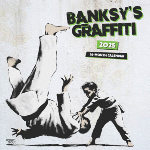 Banksy's Graffiti, 16 Month: calendario de pared 2025