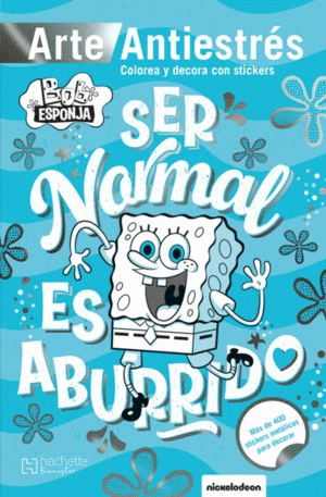 Bob Esponja. Arte antiestrés con stickers