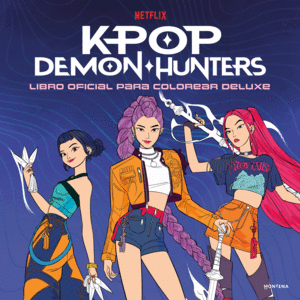 KPop Demon Hunters: Libro oficial para colorear Deluxe