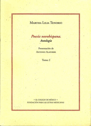 Poesía novohispana Tomo II
