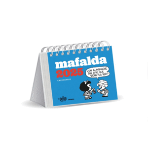 Mafalda, turquesa: calendario de escritorio 2025