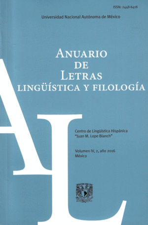 Anuario de letras, lingüística y filología