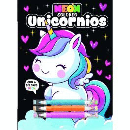 Neón Coloreo Unicornios