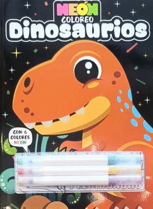 Neón Coloreo Dinosaurios