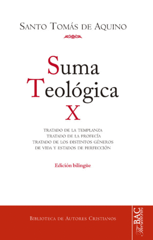 Suma teológica. Vol. X