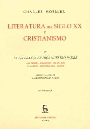 Literatura del siglo xx y cristianismo t/iv