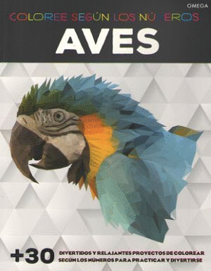Coloree según los números: Aves