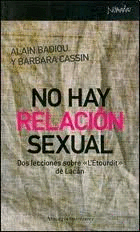 No hay relación sexual: Dos lecciones sobre (L'Étourdit) de Lacan