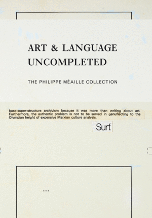 Art & Language Uncompleted