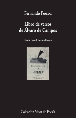 Libro de versos de Alvaro de Campos