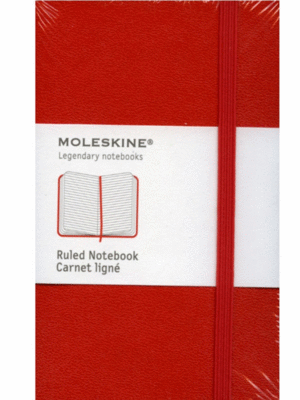 Moleskine Classic, Red, Large, Ruled Hard: libreta