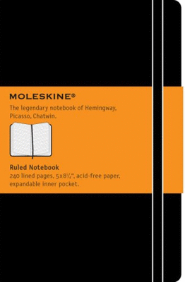 Moleskine Classic, Black , Large, Ruled, Hard: libreta