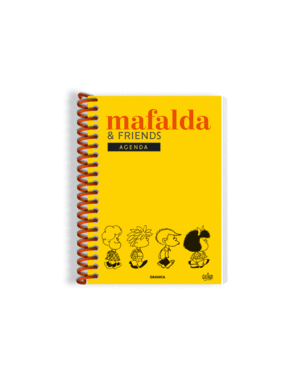 Mafalda, amigos, amarilla, anillada: agenda perpetua