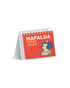 Mafalda, rojo: calendario de escritorio 2023