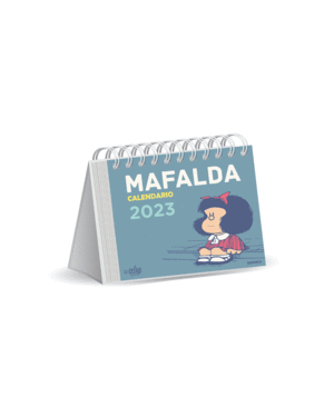 Mafalda, azul: calendario de escritorio 2023