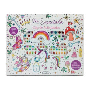 Mi encantada. Caja con pegatinas de gemas