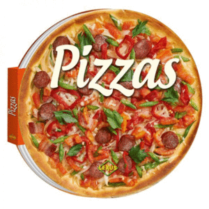Pizzas: cocina con forma