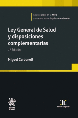 Ley general de salud y disposiciones complementarias