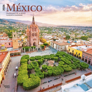 México, Mexico, 16 Month, Spanish & English: calendario de pared 2026