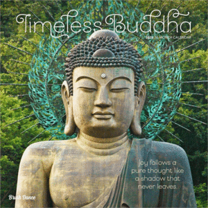 Brush Dance, Timeless Buddha, 16 Month: calendario de pared 2026