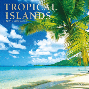 Tropical Islands, 16 Month: calendario de pared 2026