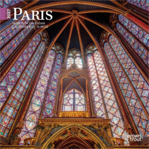 Paris, Mini, 16 Month, French & English: calendario mini de pared 2027