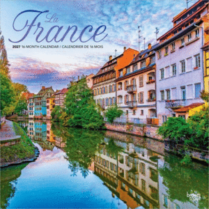 La France, 16 Month (English-French): calendario de pared 2027