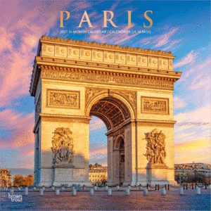 Paris, 16 Month, French & English: calendario de pared 2027