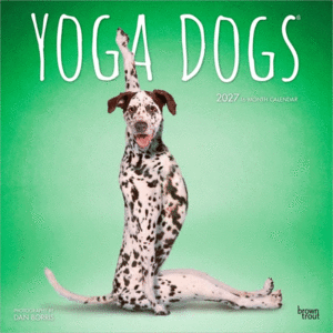 Yoga Dogs, Official, 16 Month: calendario de pared 2027