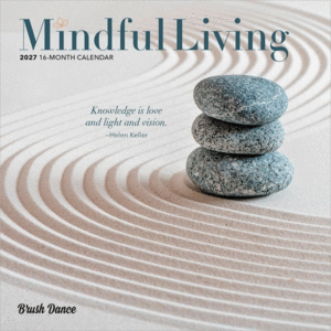 Mindful Living, Mini, 16 Month: calendario mini de pared 2027