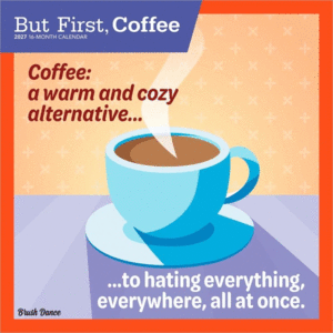 But First Coffee, Mini, 16 Month: calendario mini de pared 2027