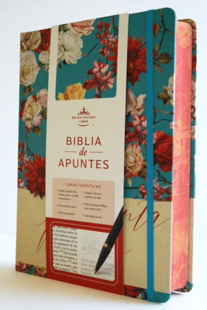 Biblia Reina-Valera 1960: edición pasta dura, mujeres flores azul