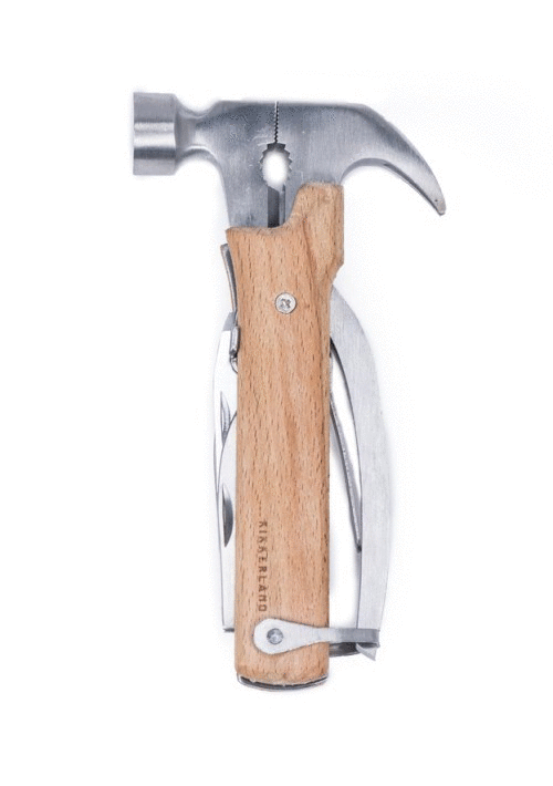 Kikkerland - Black Wood Mini Hammer Tool - KR13-BK
