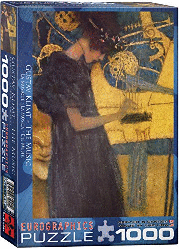 Gustav Klimt, The Music: rompecabezas piezas. Rompecabezas. Cafebrería Péndulo