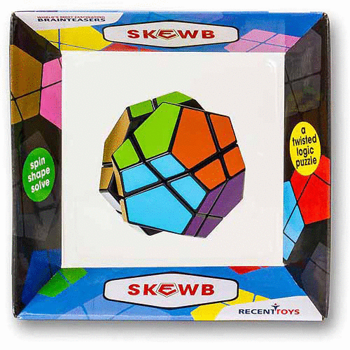 Skewb: cubo mágico Rubik. Rompecabezas. Cafebrería El Péndulo