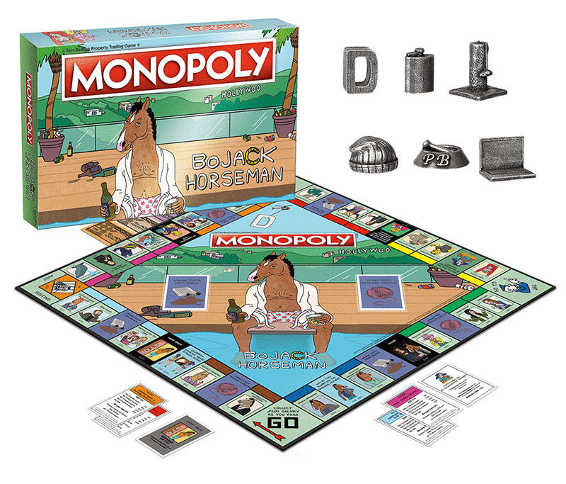 Bojack Horseman, Monopoly, Board Game: juego de mesa ...