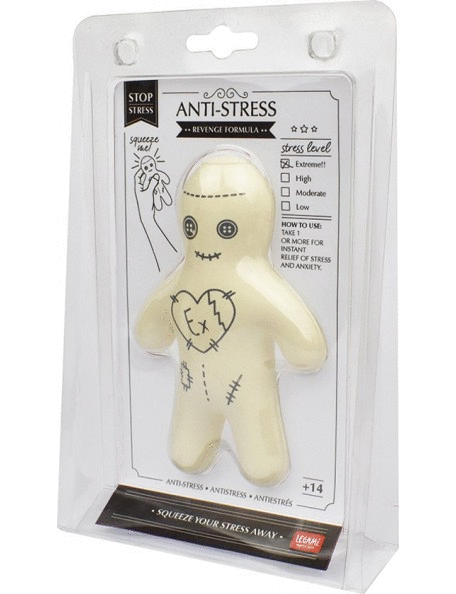 Voodoo Doll, white: muñeco antiestrés. Muñecos. Cafebrería El Péndulo